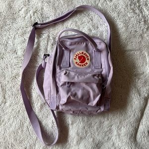 Fjallraven Kanken Lilac Mini Shoulder Bag 💜🤍